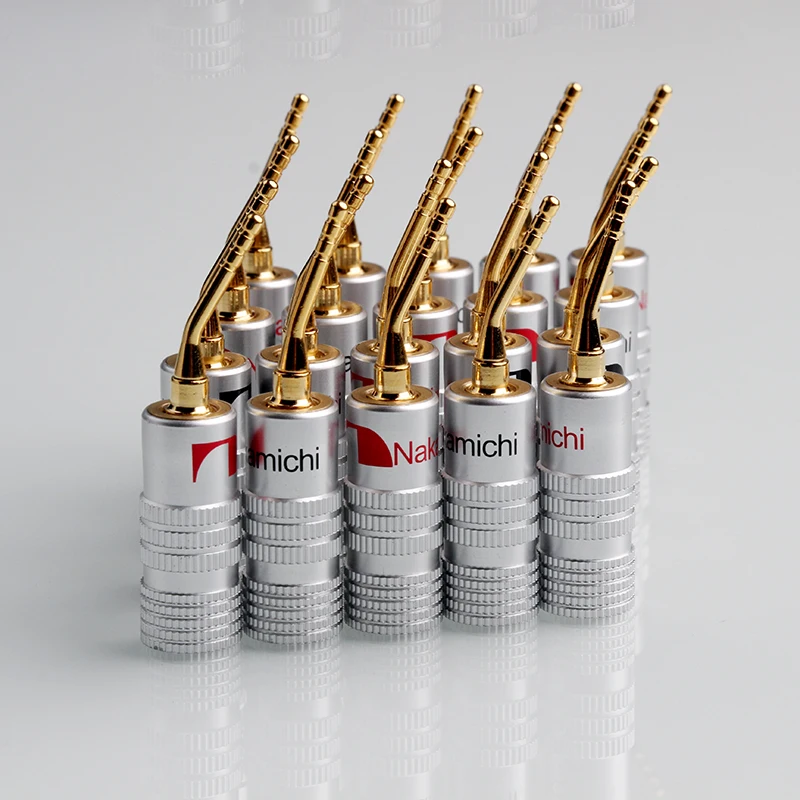 8PCS Nakamichi Pin Banana Plug Speaker Adapter 2mm Wire Connector Gold Plated 8PCS Nakamichi Pin Banana Plug Speaker Adapter 2mm Wire Connector Gold Plated