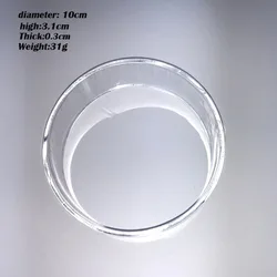 10x3cm Transparent Acrylic Ball Round Stand Display Holder Rack Support Base For #2 #3 #5 #7 Basketball Baseball Volleyball