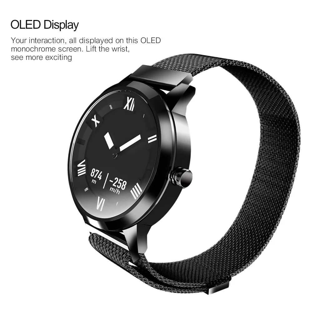Lenovo Watch X Plus Smart Watch Milanese Fashion Watch OLED Screen 80M Waterproof Heart Rate/Air Pressure/Temperature Monitoring