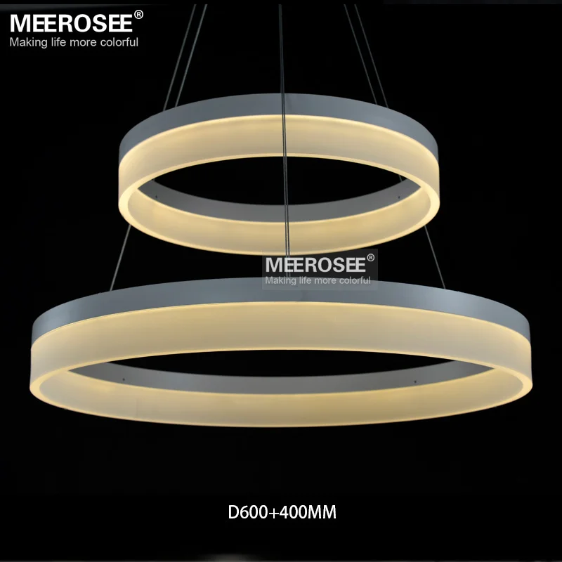 Whole High Quality Led Pendant Ring Light Modern Whole High Quality Led Pendant Ring Light Modern Fixture White Acrylic Circle Suspension Lamp Md5060 In Lights From