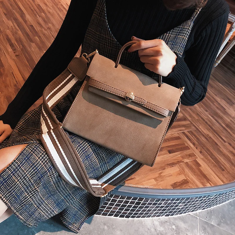 

Women Bag Vintage Handbag Casual Tote Fashion Women Messenger Bags Shoulder Top-Handle Purse Wallet Leather 2018 New Black