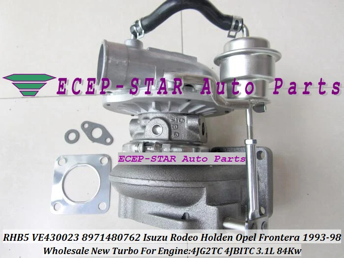 RHB5 VE430023 8971480762 VICC VI95 Turbine Turbo Turbocharger For ISUZU Rodeo Holden OPEL Frontera 1993-98 3.1L 4JG2TC 4JBITC (4)