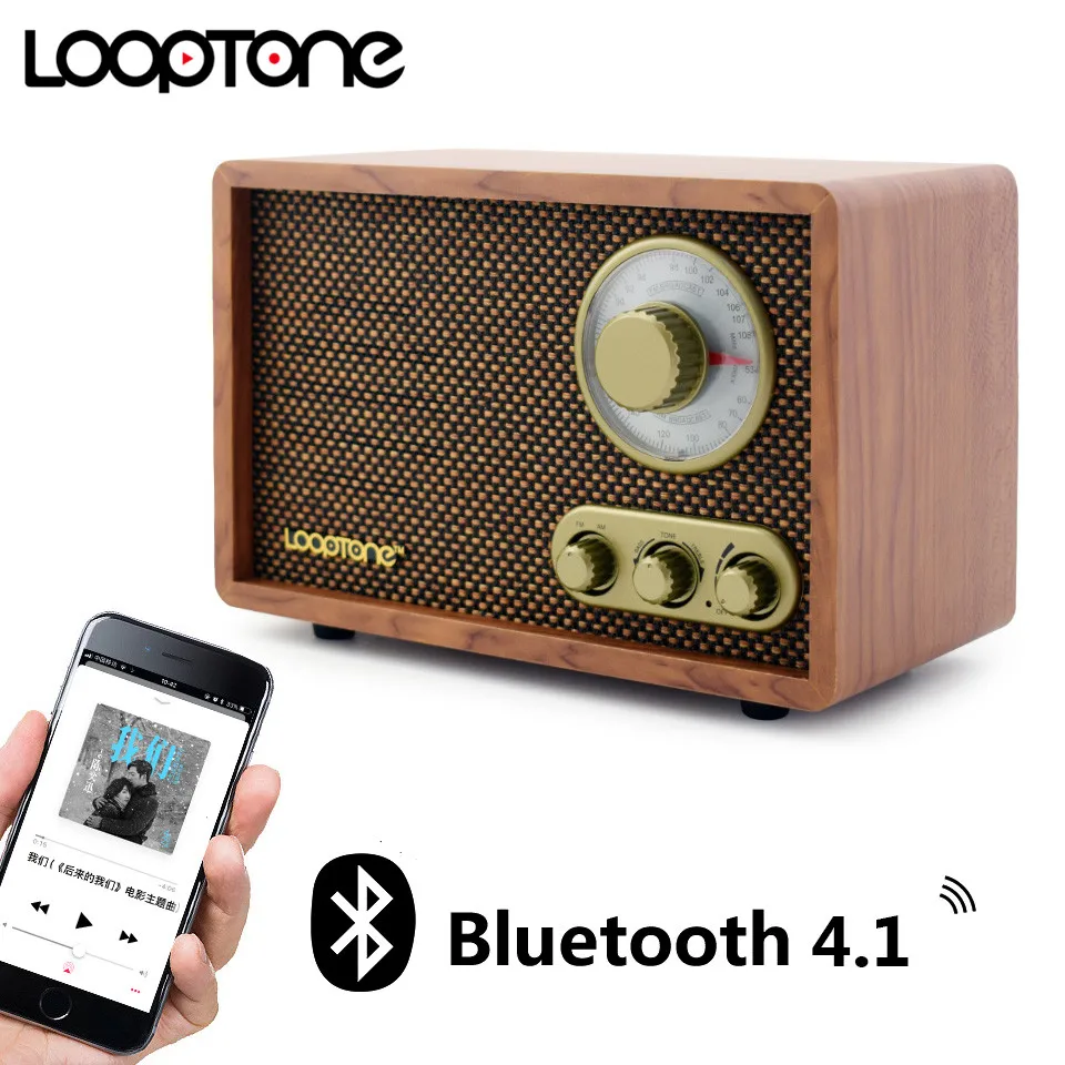 Винтажный Настольный AM/FM радиоприемник с Bluetooth в стиле ретро|Радиоприёмники| |