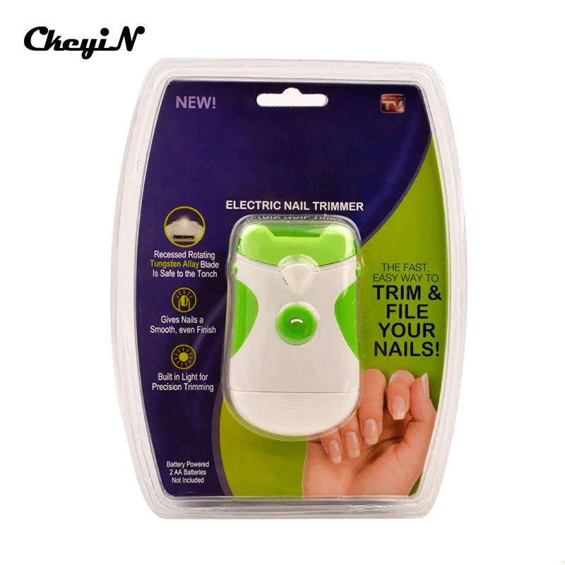 

Professional Green Clipper Electric Nail Trimmer Dual-use Nail Clipper Nail Cutter File Manicure Pedicure Set Wholesale P00