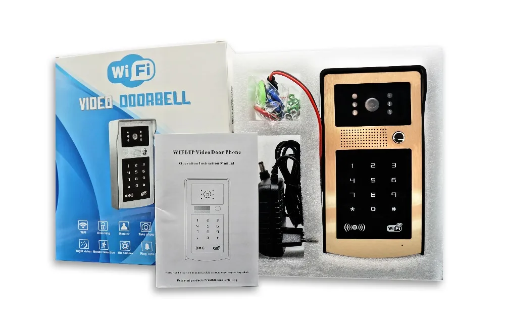 1 pcswidless Wifi IP видео телефон двери с 720P камерой приложение удаленное