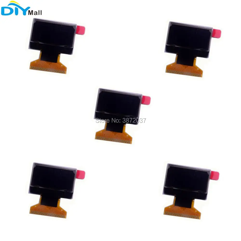 

5pcs/lot 0.96" 0.96inch Blue OLED Display Module LCD Screen 128X64 I2C IIC Serial