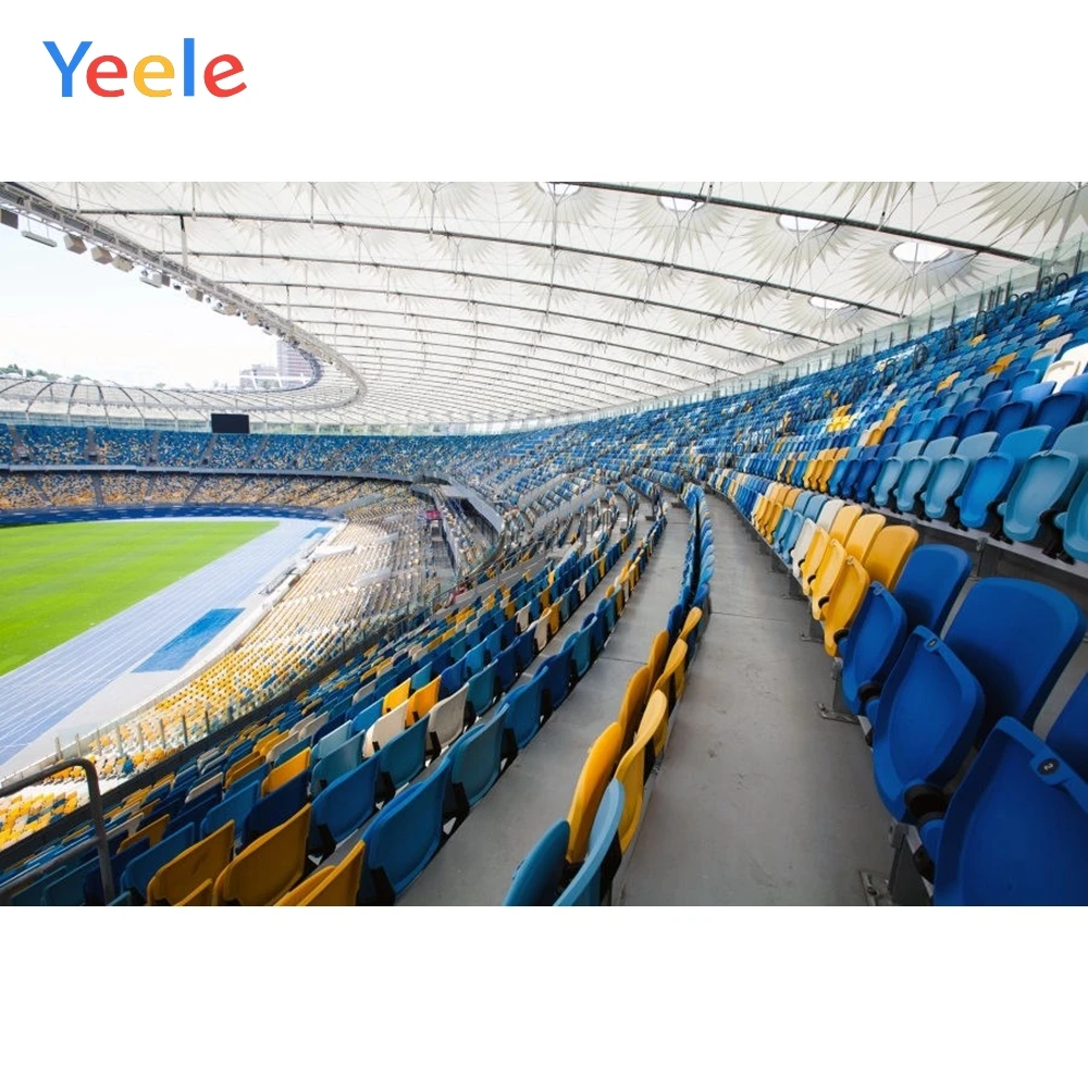 

Yeele Hot Selling Football Field Stadium Plat Stand Photography Backgrounds Customized Photography Backdrops For Photo Studio