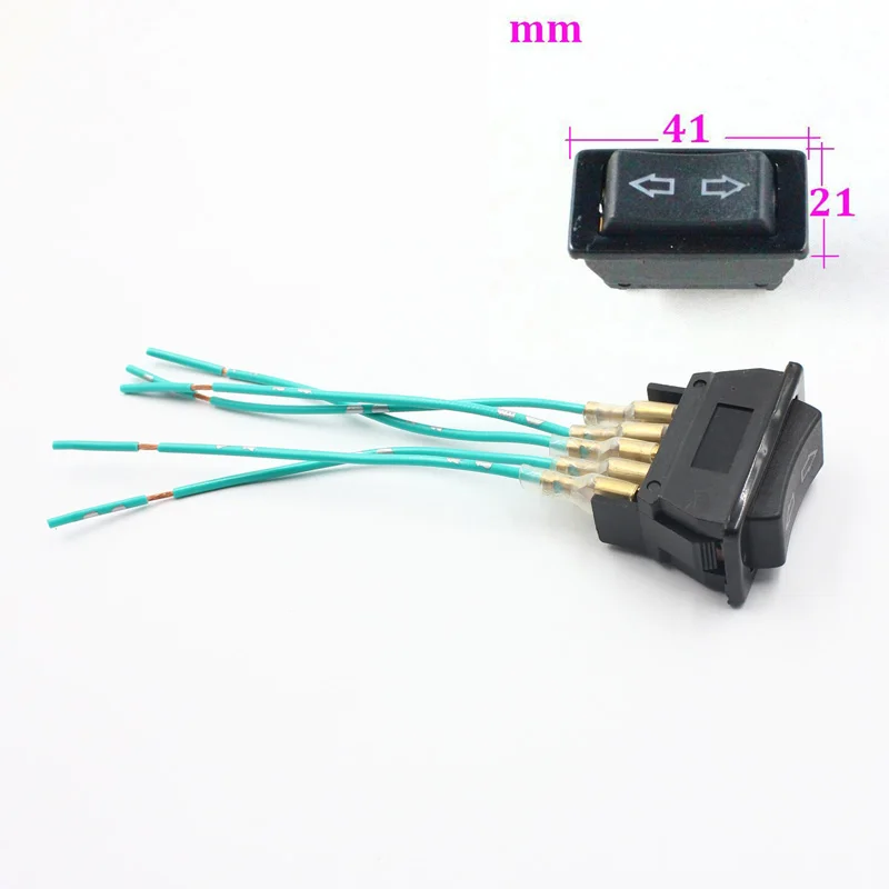 

Automobile vehicle Electric Power Window Lifter Switch Doors 21mmx41mm Controller Button 12V 5 Pins Control Switchs