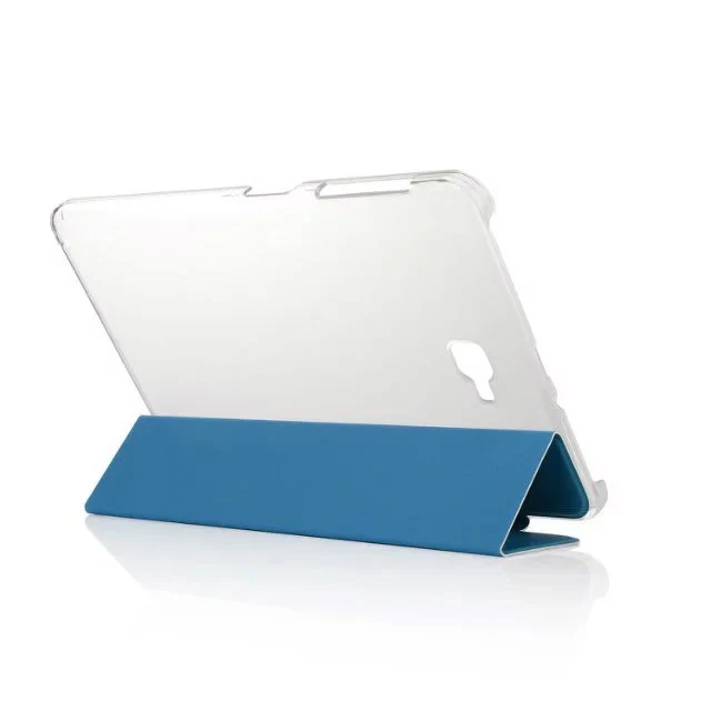 Чехол для планшета samsung Galaxy Tab A 10,1 SM-T580 T585 из искусственной кожи, чехол-книжка, прозрачная задняя крышка для samsung Tab A 10,1 дюйма