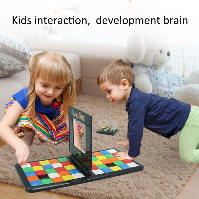 

3D Puzzle Race Cube Board Game Fidget Magic Cube Kids Education Toys magic block game toy For Kid Family Birthday gift