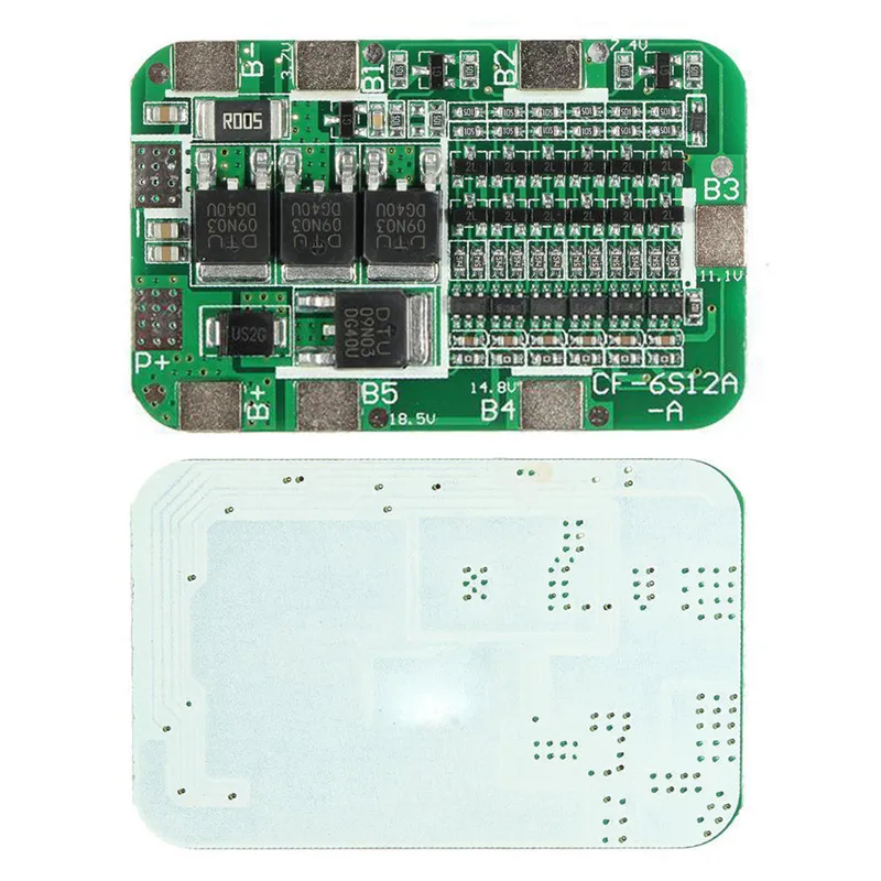 1 шт. 6S 15A 24 В 18650 литий-ионная литиевая батарея, плата защиты для зарядки, печатная плата защиты BMS для 6 пакетов, модуль для сотовых батарей