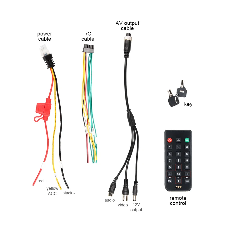 4CH Video/Audio Input SD Auto Car Mobile DVR H.264 IR Remote Controller Encrption Support 256G G-sensor Playback 1080 AHD Mdvr