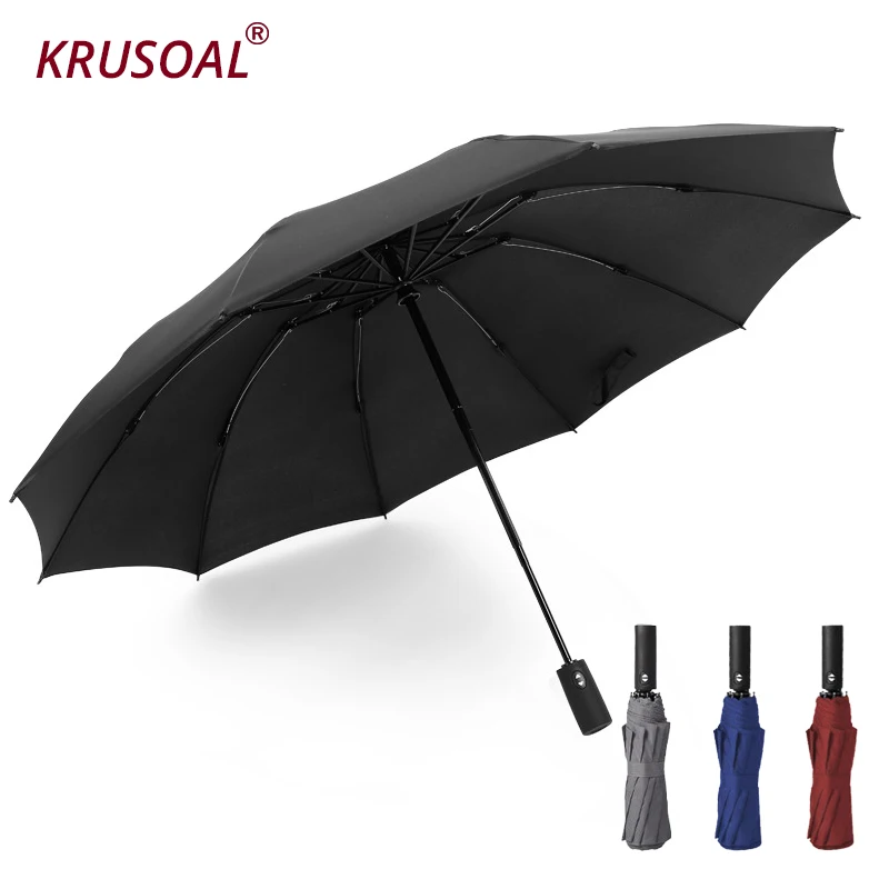 

Wind Resistant Folding Automatic Umbrella Rain 12Ribs Auto Luxury Large Big Windproof Umbrellas Portable Parasol for Men Women