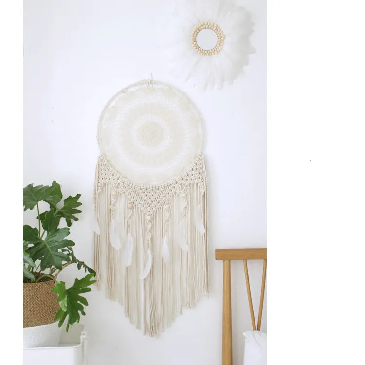 

Customized Wind Chimes Indian Style native American dream catcher tapestry Perfect Dream Catcher Net Wall Hanging Decorations
