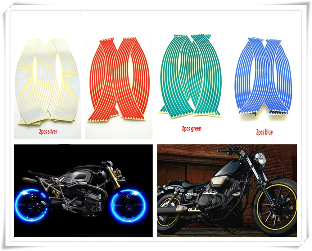 Наклейка на колесо мотоцикла Светоотражающая наклейка для Kawasaki ZR750 ZEPHYR ZX6 ZX9R ZXR400