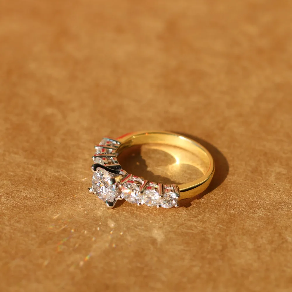 Новая модная женская бижутерия Высокое качество Кристалл императорское кольцо на палец с короной набор для женщин Девушка хороший подарок серебро 925 пробы