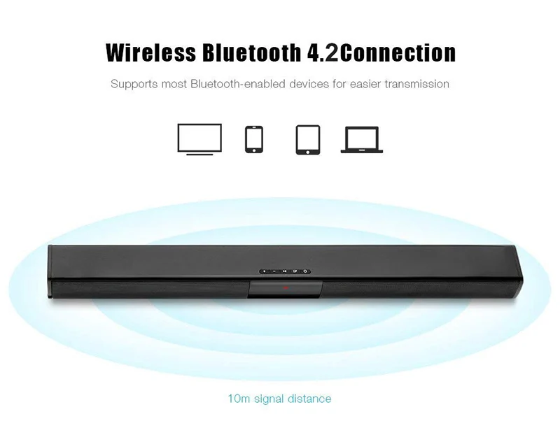 

20W TV Speaker Wireless Bluetooth Speaker Portable Column soundbar home theater with FM Radio for Computer TV Sound System Box
