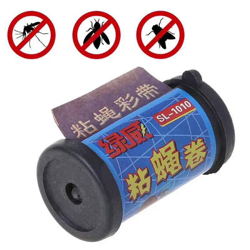 

Flies Sticker Strong Glue Sticky Paper Adhesive Flies Trap Mosquitoes Catcher Pest Control Home Use Kitchen Insect Killer Tape