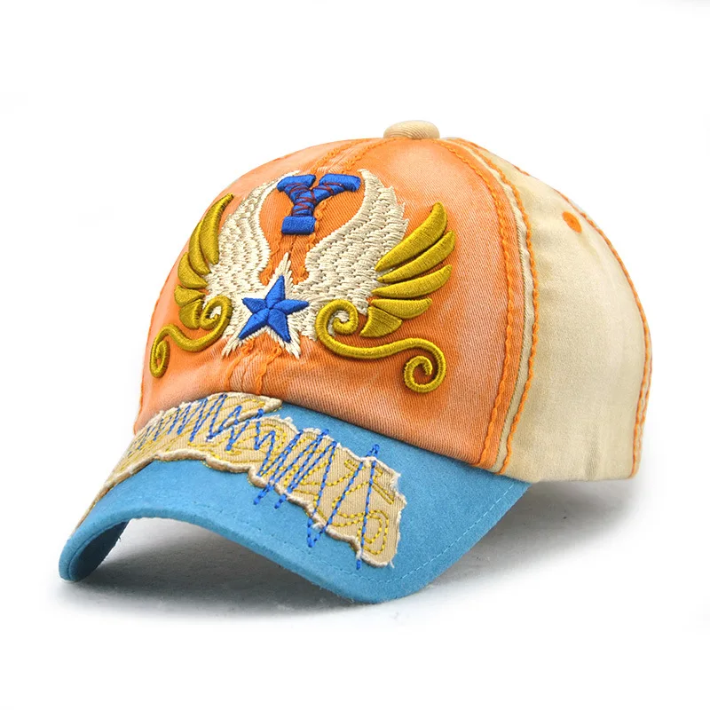 [JAMONT] модная бейсболка кепка детская бейсболка козырек вышивка крыла хип-хоп кепка детские шляпы для мальчиков и девочек Casquette 5-10 лет Gorras