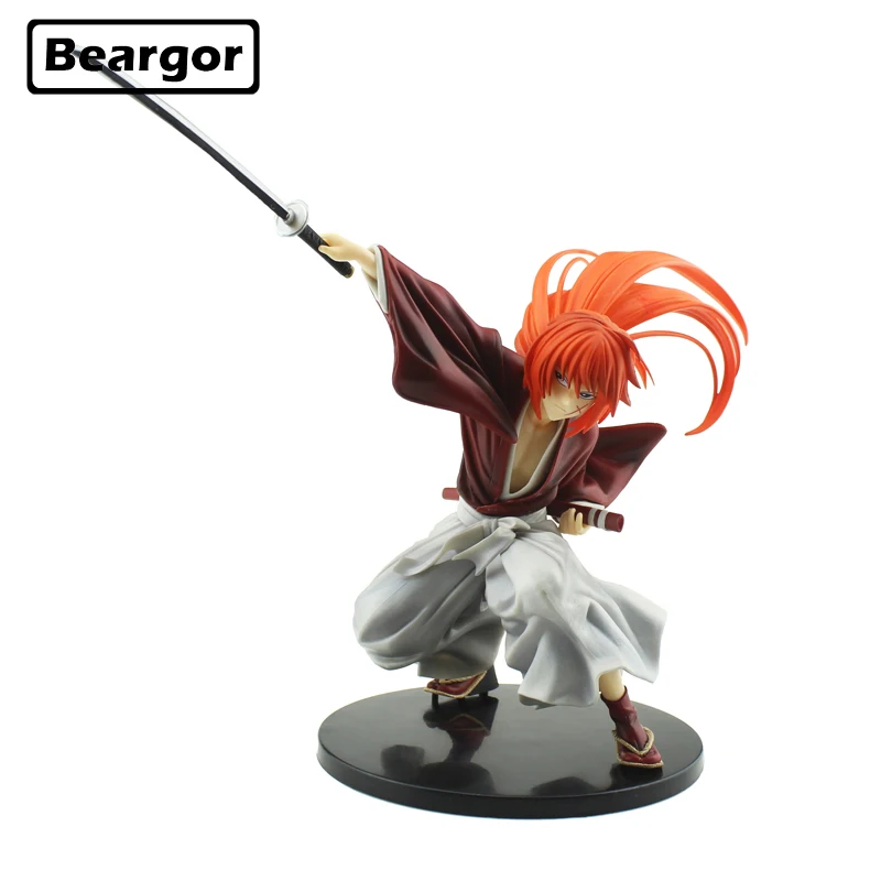 

7" Rurouni Kenshin Meiji Swordsman Romantic Story Kenshin Himura Boxed 18cm PVC Anime Action Figures Model Doll Toys Gift