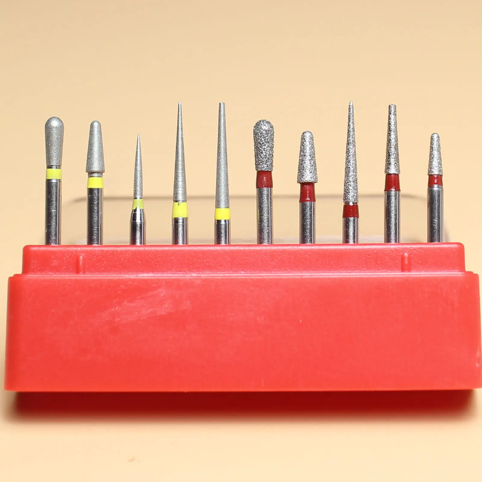 Dental Diamond Burs Drill Kit 1.6mm for High Speed Handpiece Polishing