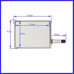 Оригинальный Новый 5''nch четыре резистивный сенсорный экран Внешний экран почерк 130*97 индустриальные нотки