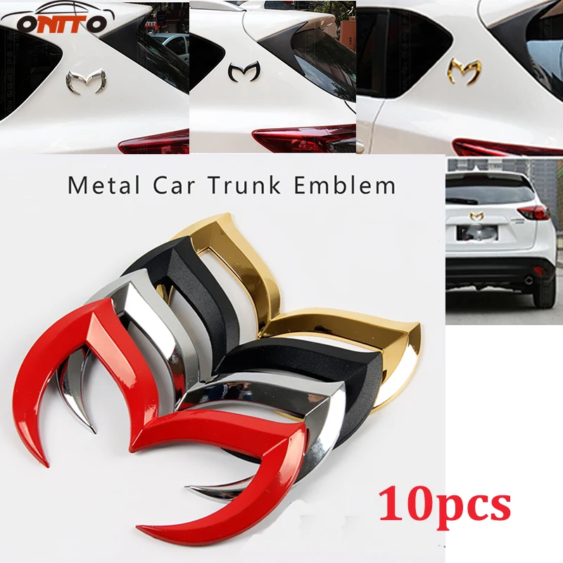 

Auto Emblem 10pcs Universal Car Styling 3D Sticker Logo Bat Batman For Any Car for mazda 3 6 CX-5 CX-6 Axela Atenza Accessories