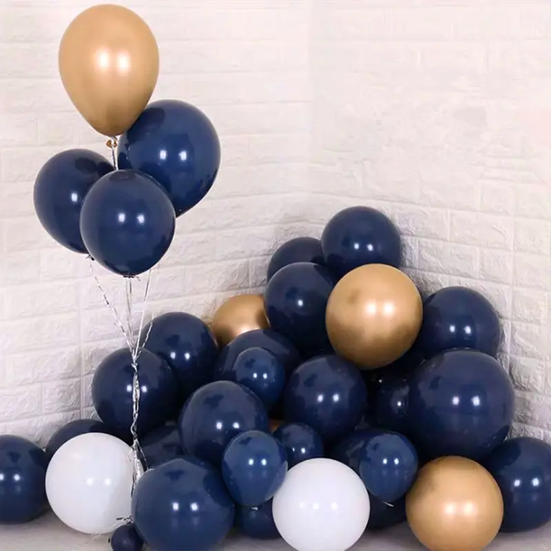 

30pcs Navy Blue Balloons 10inch Ink-Blue Latex Balloon Wedding Bridal Birthday Party Decor Kids luminous blue Air Helium Globos