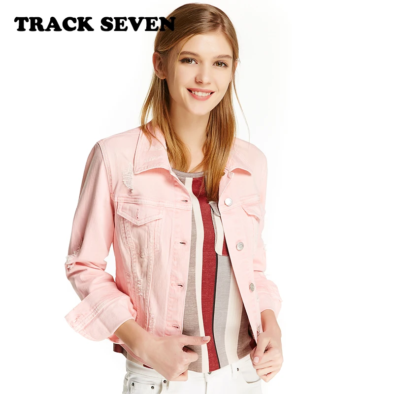 Compra chaquetas de jean para mujer online al por mayor de