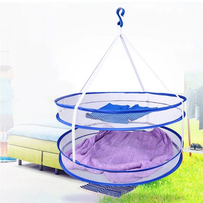 Hanging Drying Nets Laundry S Hook Foldable Mesh Dry Rack Underwear