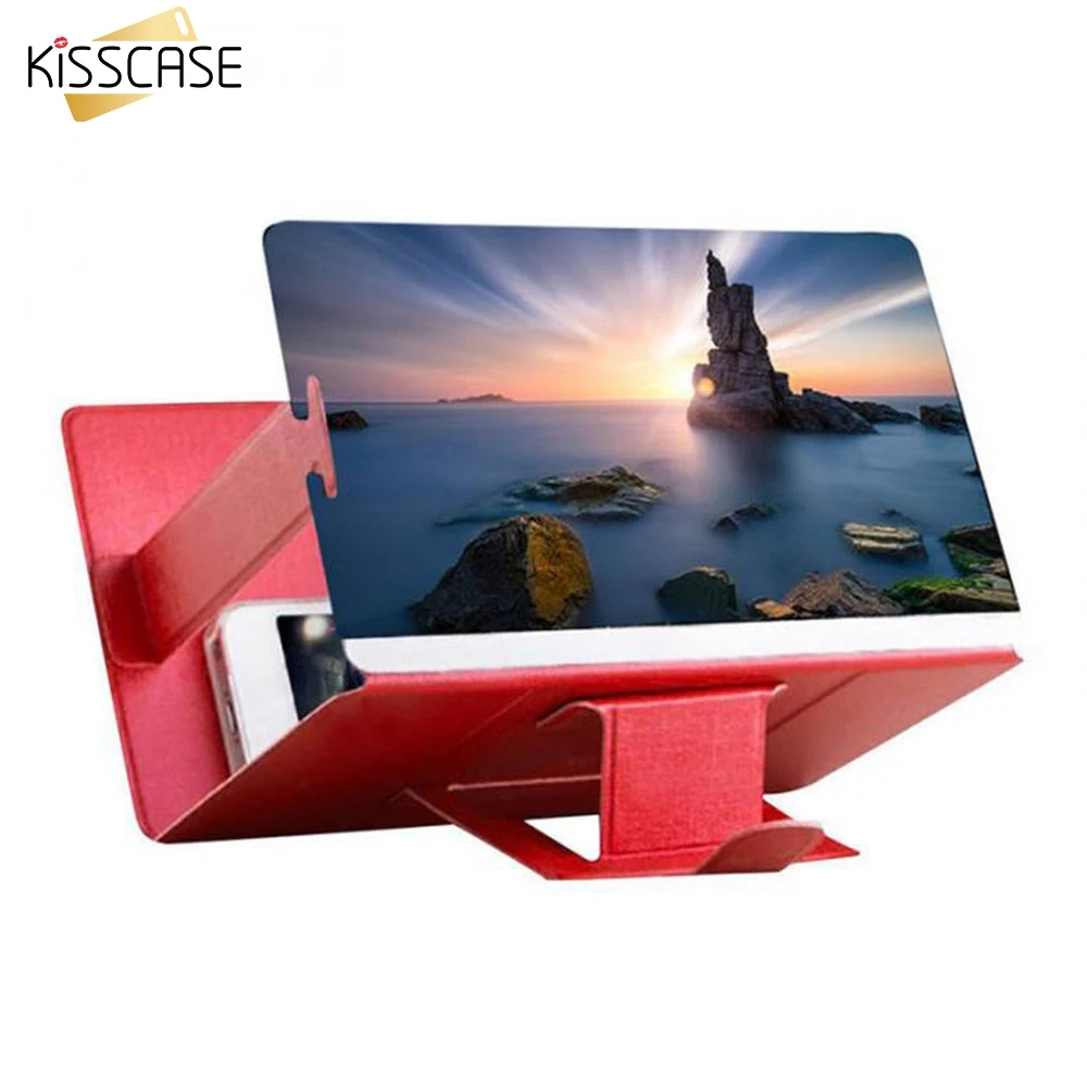 

KISSCASE Universal Mobile Phone Screen Amplifier Holder For iPad Handy Bracket Table Phone Holder For Smartphone Desk Holder