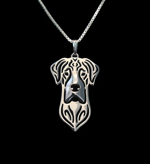 Great Dane Dog Cut Out Shaped Pendant Necklace in Silver | Animal Jewelry | Great  dane dogs, Animal jewelry, Dog cuts