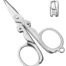 Мини маленький Edc из нержавеющей стали складные ножницы tijera tesoura карманный инструмент Универсальный гаджет портативный походный туристический аптечка