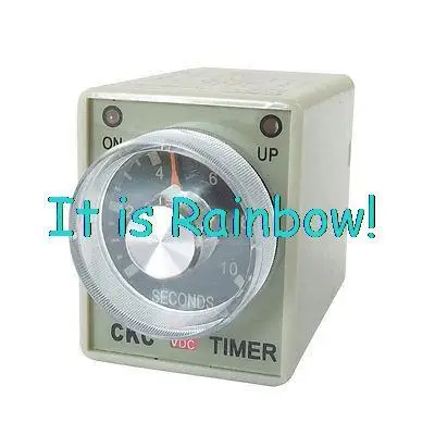 

Free Shipping 12VDC 10sec 0-10s DPDT 8 Pin 8P Terminals Delay Timer Time Relay AH3-3