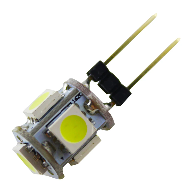 10 шт Белый G4 5 SMD 5050 12 в ПОСТОЯННОГО ТОКА В КОЛЕСАХ Морской Лодка Camper Лампа Лампы |