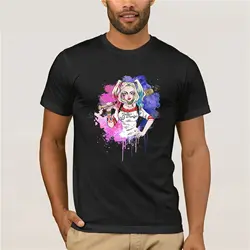 Футболка Daddy's Lil Monster-Harley Quinn летняя модная уличная футболка с короткими рукавами