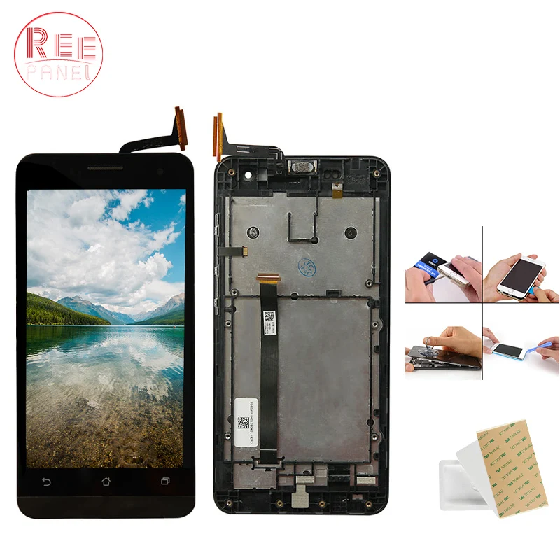 New Original LCD Display For ASUS Zenfone 5 Touch Screen Digitizer T00J A500KL A500CG A501CG | Мобильные телефоны и