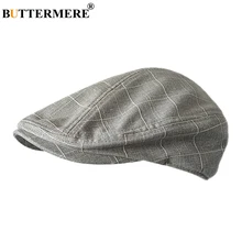 BUTTERMERE, Классическая плоская кепка, мужские клетчатые хлопковые шапки для вождения, мужской светильник, серый цвет, винтажный Утконос, плюща, шляпы, летние британские шапки и кепки s