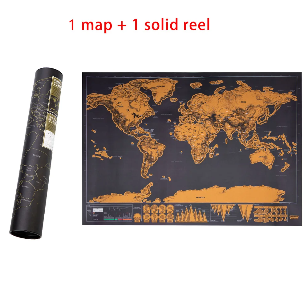 

Mini Black Deluxe Travel Scrape World Map Poster Traveler Vacation Scratch Off World Map Travel Vacation Map 82.5 x 59.5 cm