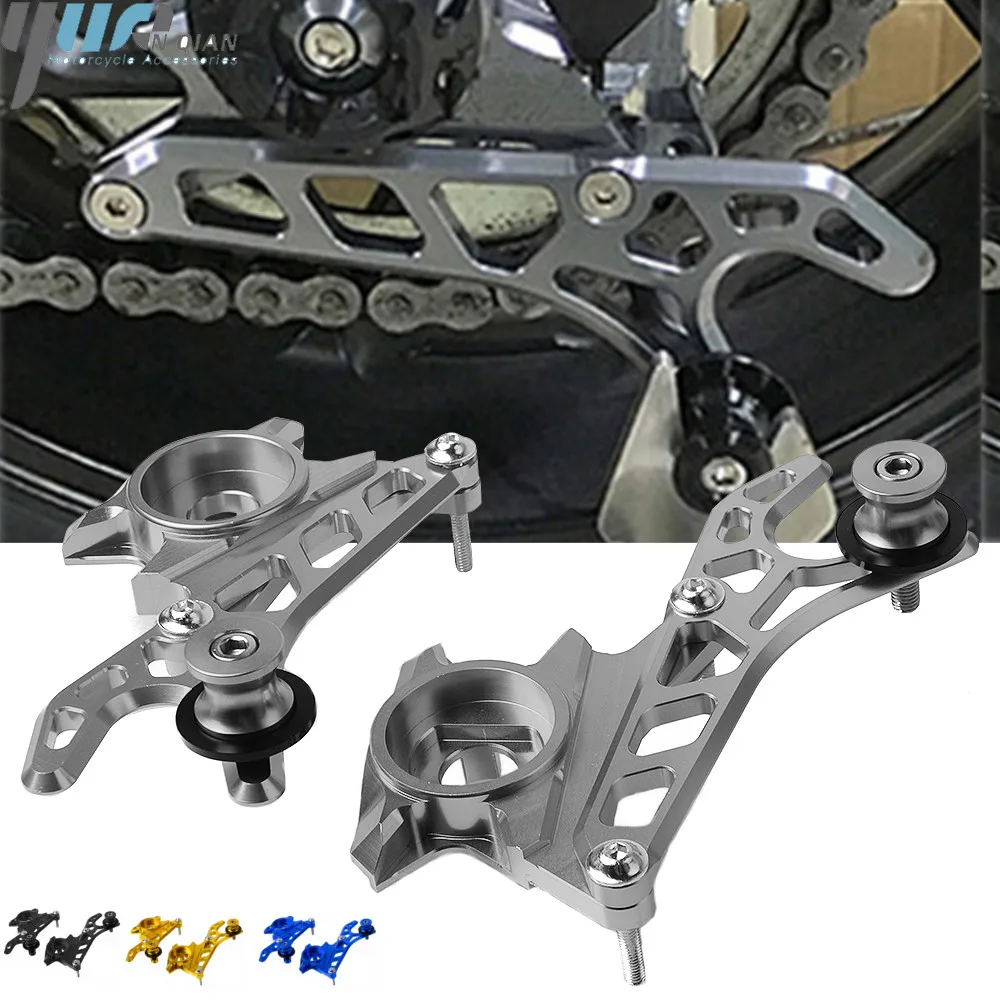 

MT07 FZ07 Motorcycle Left & Right CNC Rear Wheel Axle Stand Pick Up Hook Set For Yamaha MT-07 FZ-07 MT07 FZ07 2014 15 16 2017