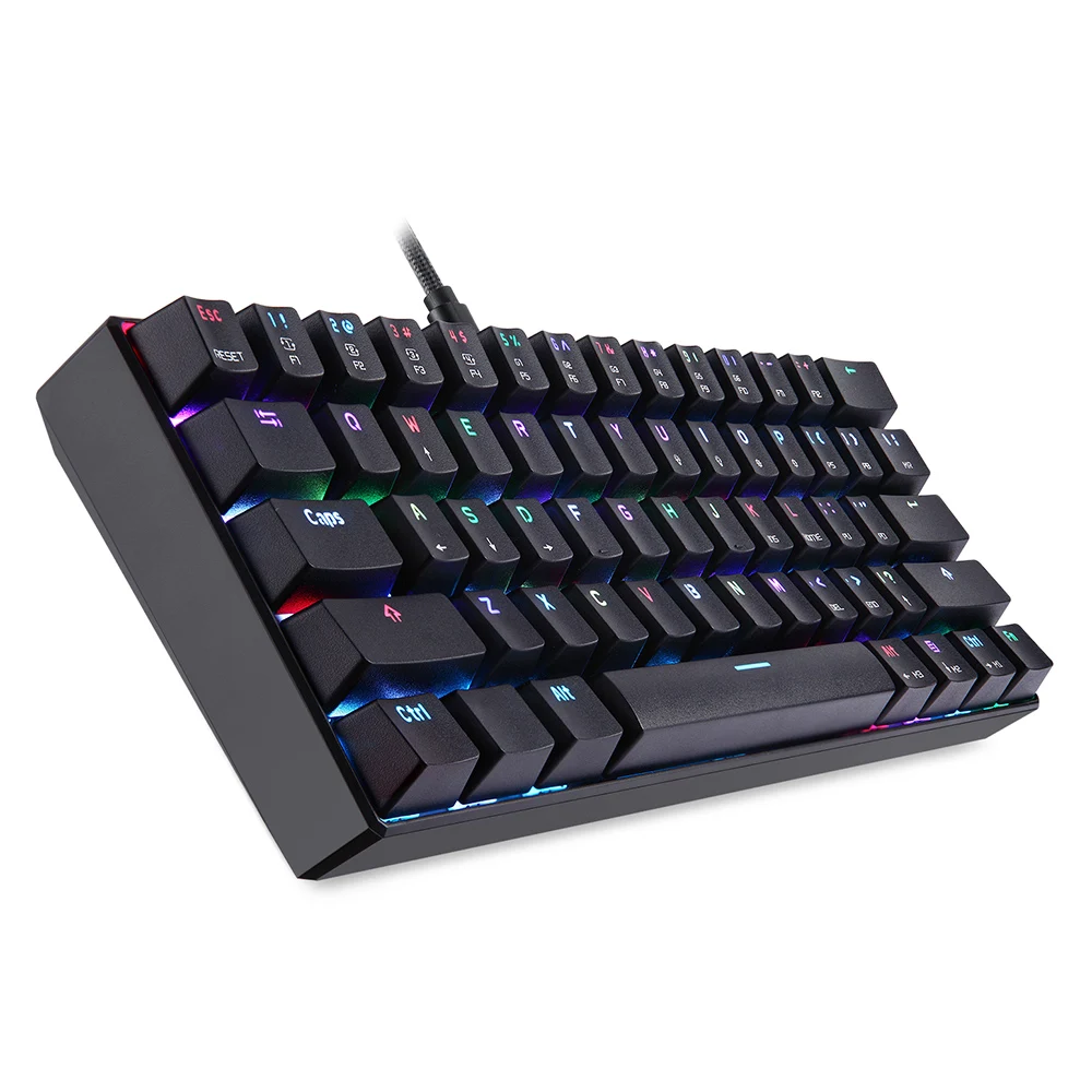 MOTO speed CK61 механическая клавиатура RGB подсветка игровая клавиатура 2 мс скорость отклика все анти-призрак клавиши