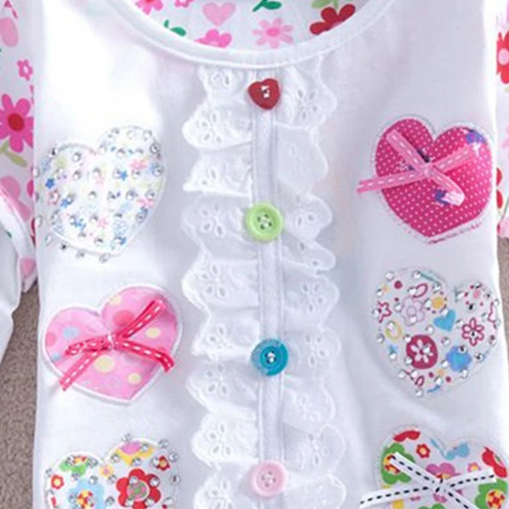 NEAT/футболка с длинными рукавами для девочек Футболка принцессы с принтом и бантом для девочек Повседневный хлопковый топ с цветочным принтом для детей, Весенняя детская одежда, L339