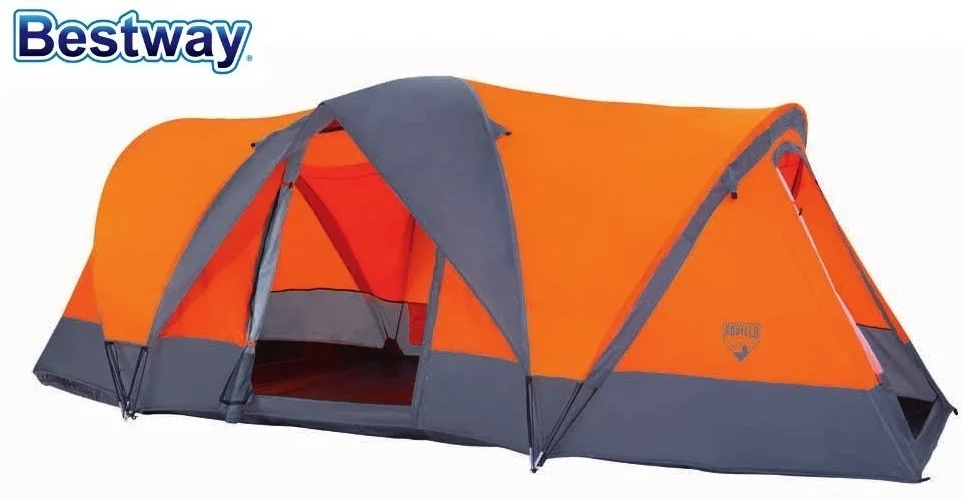 

68003 Bestway Waterproof 480x21mx165cm Traverse X4 Tent Insect Net For 4 Men Fire Retardant 15.7"x83"x65" Wz Inside Pocket