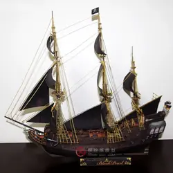 Бумажная модель корабль Пираты Карибского моря черный жемчуг мореходство в древности парусник военные корабли 3d Пазлы игрушка