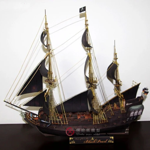 Modello Di Carta Della Nave Pirati Dei Caraibi Perla Nera Antica Barca A Vela Navi Da Guerra 3d Puzzle Giocattolo Paper Model Ship Model Shipship Pirates Aliexpress
