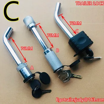 

EGOTRAILER C TYPE 5/8" 16MM TRAILER HITCH PIN LOCK 5/8 L-TYPE TOW HITCH TOW BAR TONGUE LOCK CARAVAN TRAILER PARTS