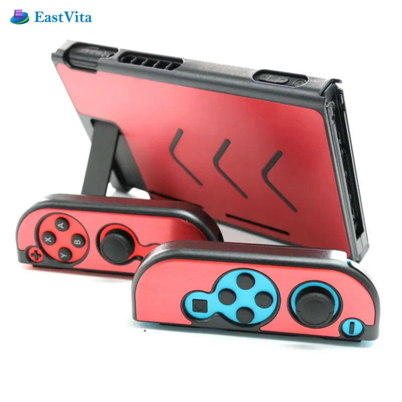 

2019 New Anti-slip Aluminum Full-Body Shell Protective Cover Skin For Nintend Switch NS Console With Joy-Con Controller Case r25