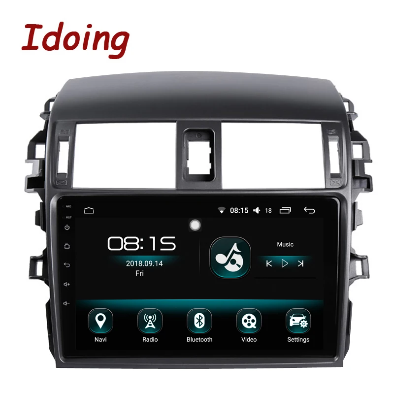 Clearance Idoing 10.2"4G+64G 2.5D IPS 8 Core Car Android8.0 Radio Player Fit Hyundai Tucson/ ix35 2018 Built-in GPS Navigation and GLONASS 1