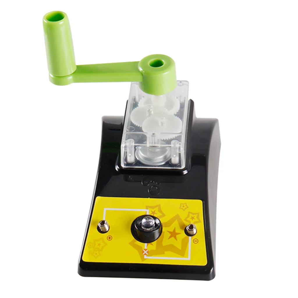 DIY Hand Generator Assemble Science Kits - Exploring Shining Bulb Physics Circuit Experiments Kids Student Educational Toy