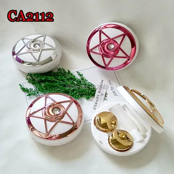 

HOTSALE Cute Contact Lenses Case Contact Lens Travel Box with Mirror Portabel Popular Eyewear Cases CA2112